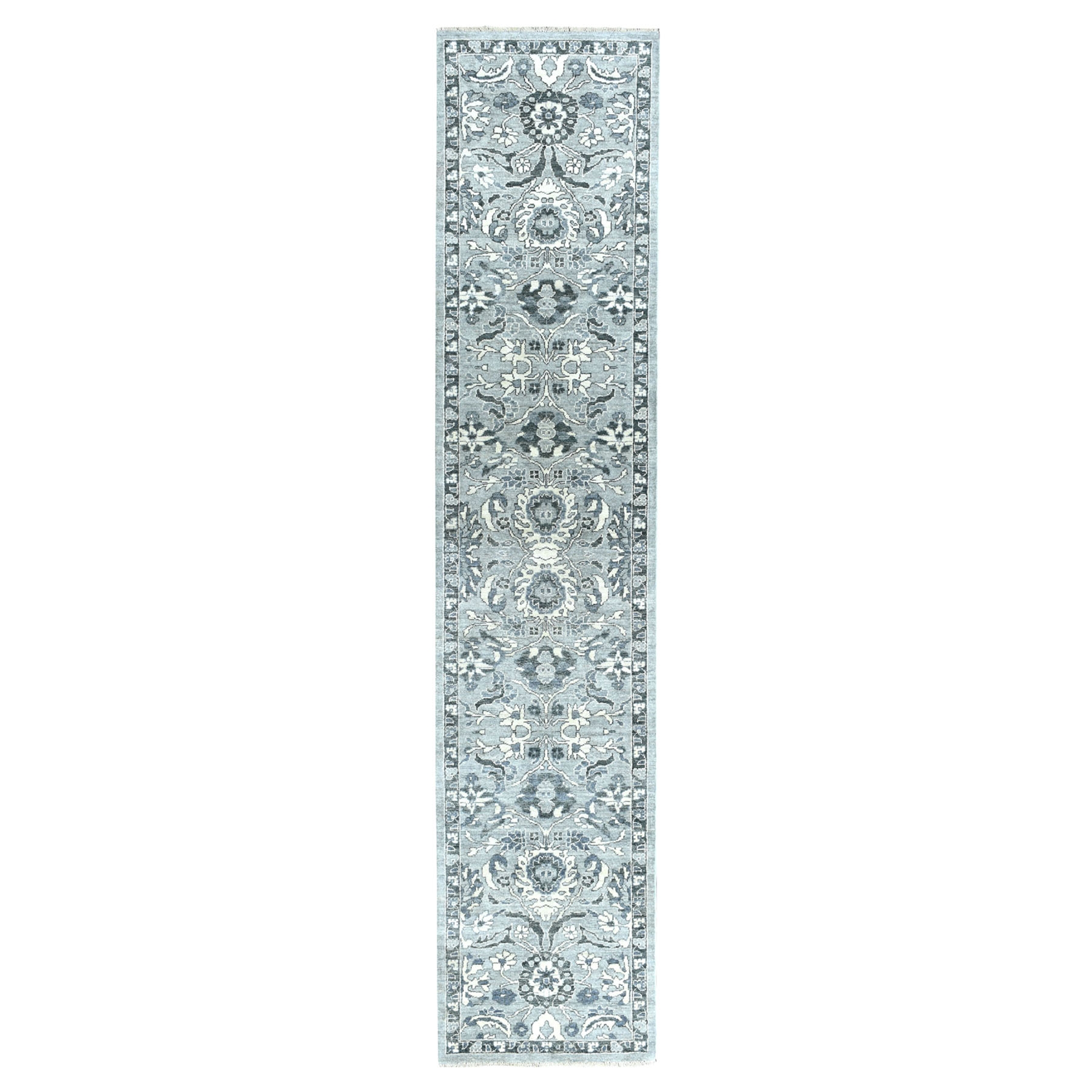 Transitional Wool Hand-Knotted Area Rug 2'5